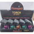 FLAMEJACK ANGLED TORCH ELECTRONICS TWIN JET FLAME LIGHTER X 20 by Flamejack