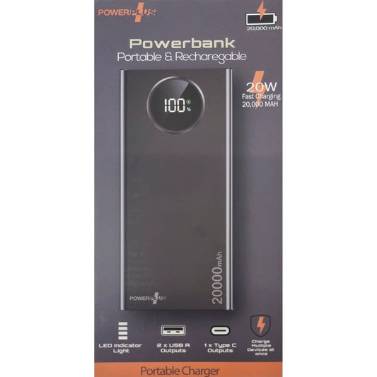 PowerPlus Portable & Rechargeable Power bank 20,000mah. by My Store