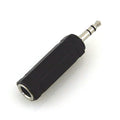 3.5mm STEREO JACK PLUG to 6.3mm STEREO JACK SOCKET (5 in a pack) by SkyTronic