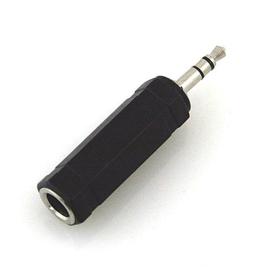 3.5mm STEREO JACK PLUG to 6.3mm STEREO JACK SOCKET (5 in a pack) by SkyTronic