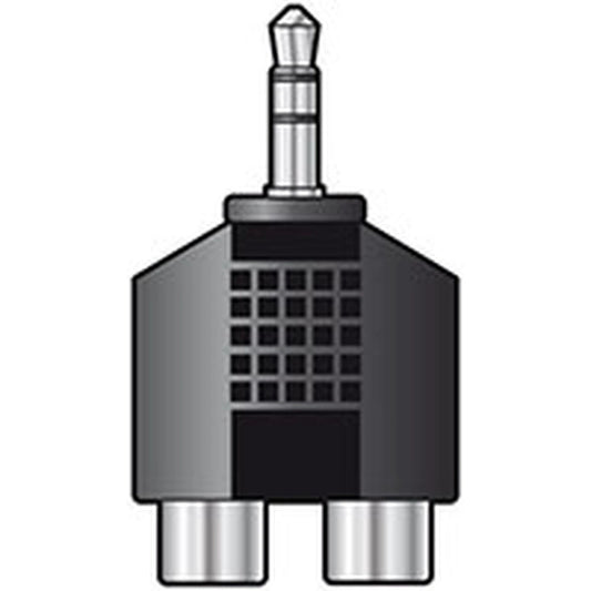 3.5mm STEREO JACK PLUG to 2 x RCA PHONO SOCKETS Pk 5 by My Store