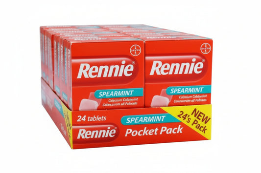 Rennie Spearmint Pocket Pack (24 Tablets x 12 Packs) by Rennie