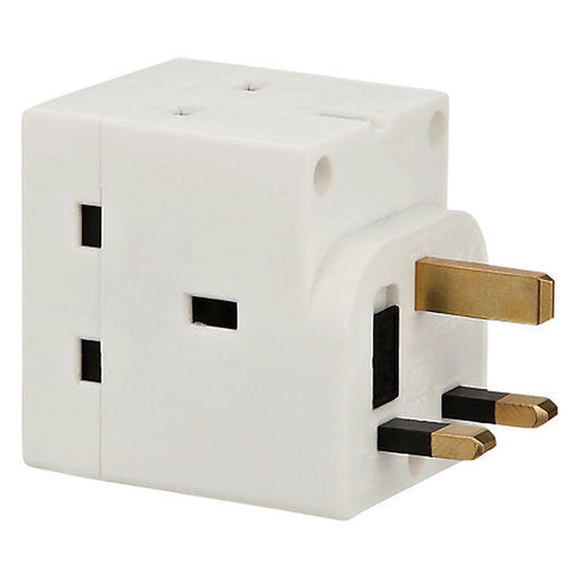 3 Way 13Amp mains Adaptor X 10 by Power Plus