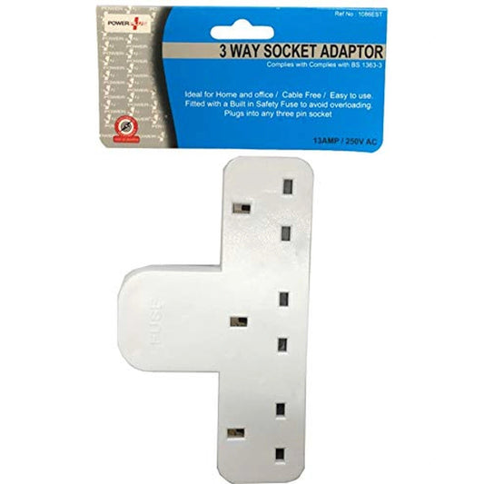 PowerPlus - 3-Way Plug in Socket Adaptor by Power Plus