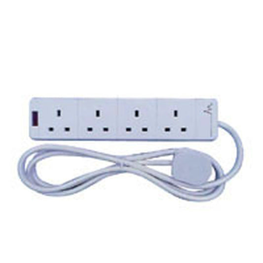 6 Way Antisurge Extension Lead 2 Meter by Power Plus