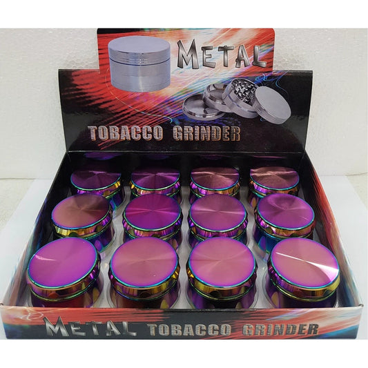 4 Part 40mm multi colour icy Herb Grinder (1) by Unbranded
