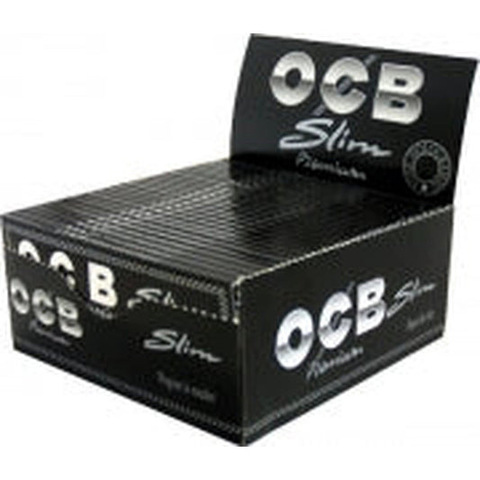 OCB Premium Slim Black Rolling Paper (50) by OCB