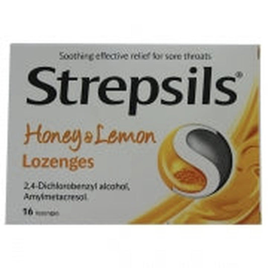 Strepsils Honey & Lemon Lozenges (16 Lozenges x 12 Packs) by Strepsils
