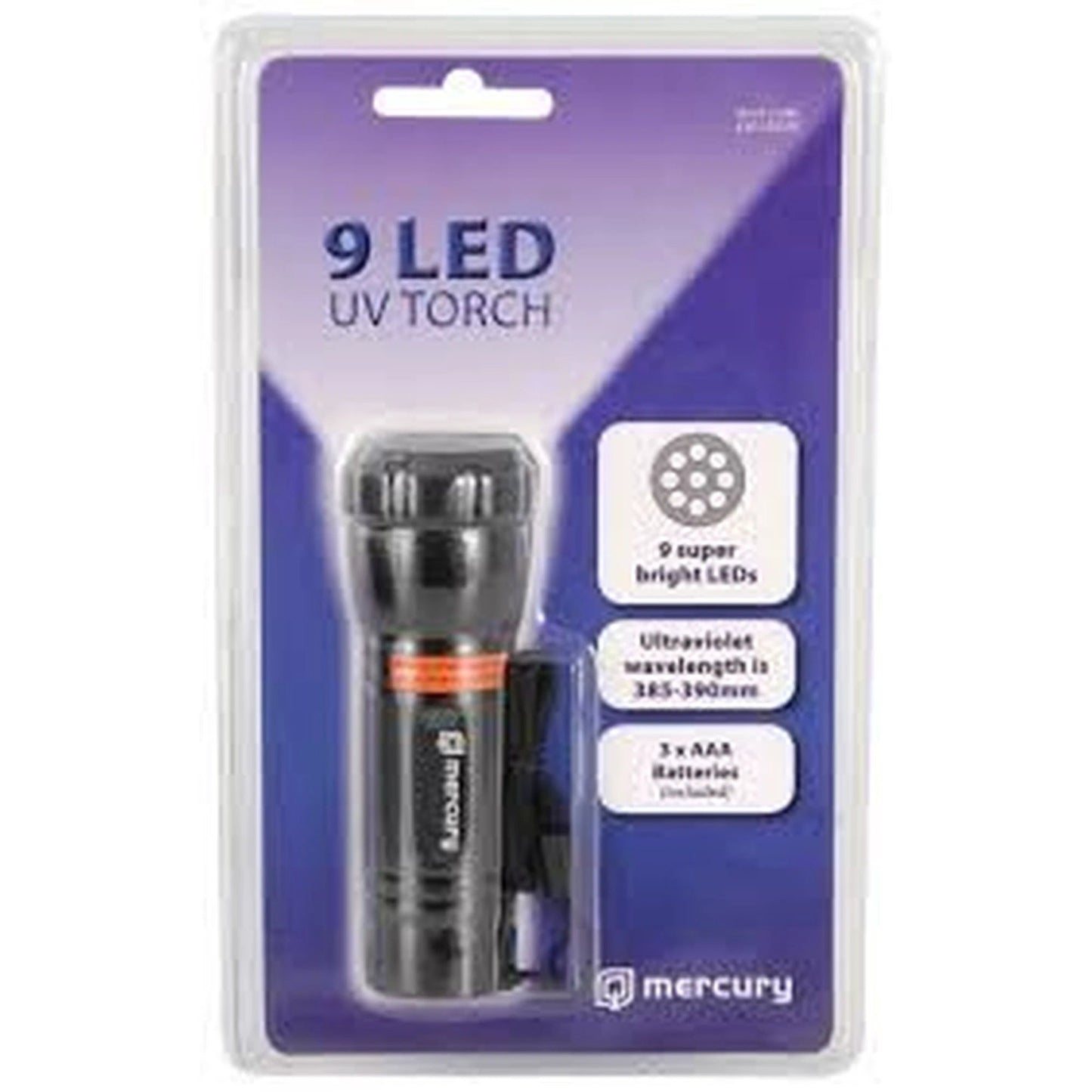 9 LED UV Torch (1) by Mercury