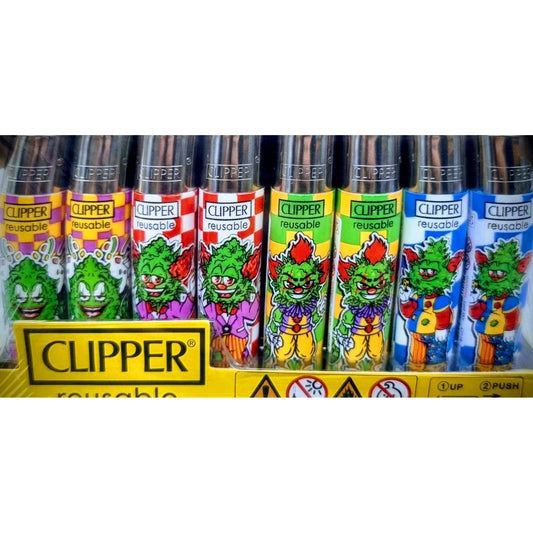 Clipper Flint CLOWN BUDS Print Lighter 48 by Clipper