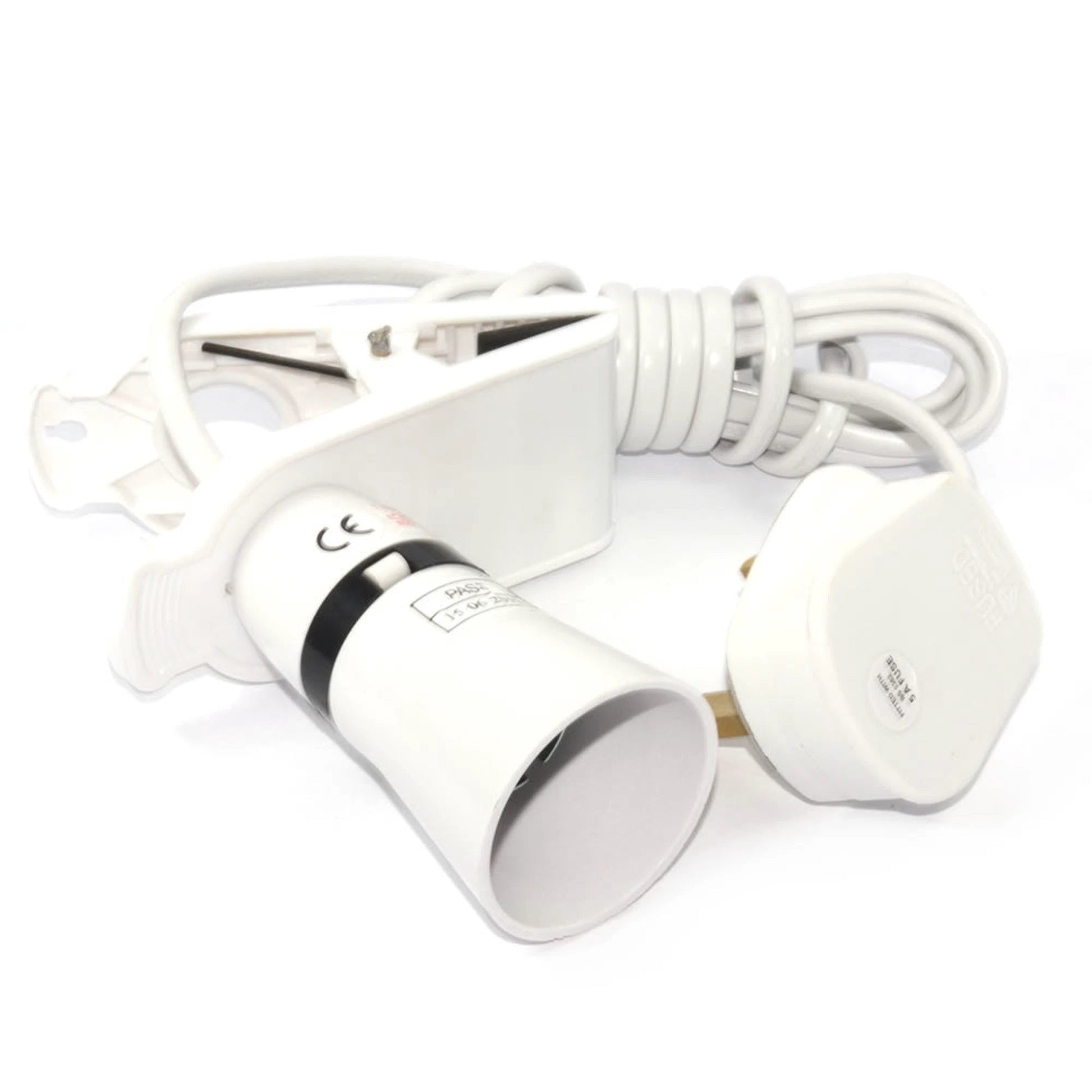 Light Holder Clip on (BC) with 1.8m Cable and Plug by Power Plus