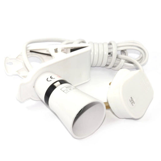 Light Holder Clip on (BC) with 1.8m Cable and Plug by Power Plus