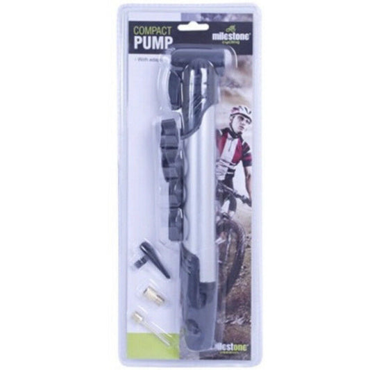 Compact Bicycle Air Pump Includes brackets with 3 Adaptors by My Store