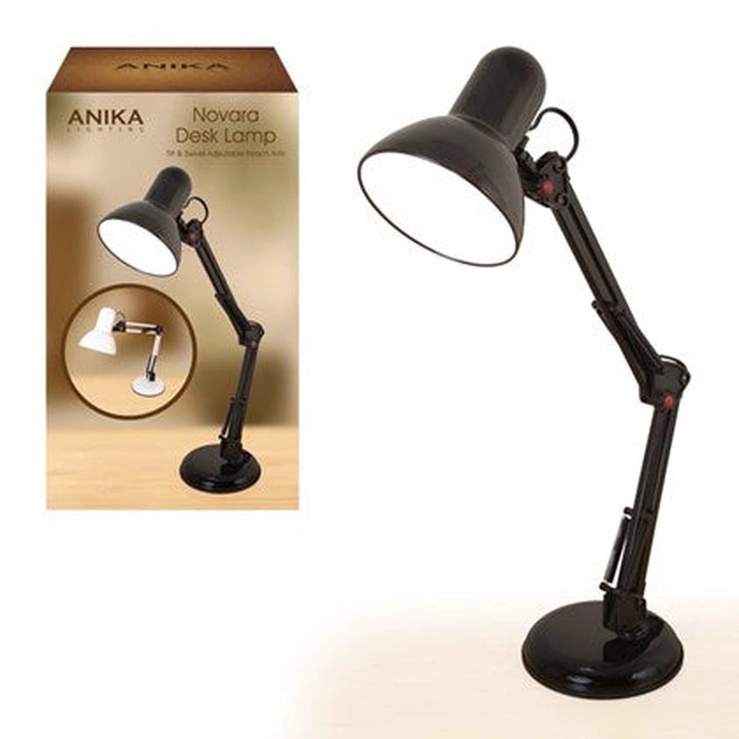 Swing Arm Swivel Lamp E14 lampholder (40w) 60cm Height (1) by Swing Arm