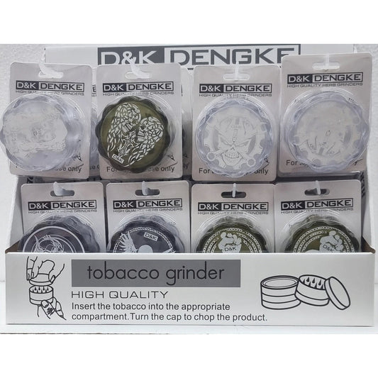 2 Part D&K Clear Magnetic Herb Grinder 65MM (24)