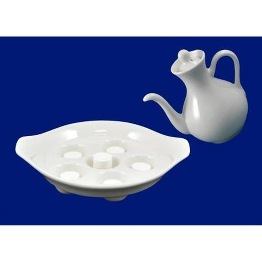 Porcelain Towel Holder with Jug Set by Porcelain Towel