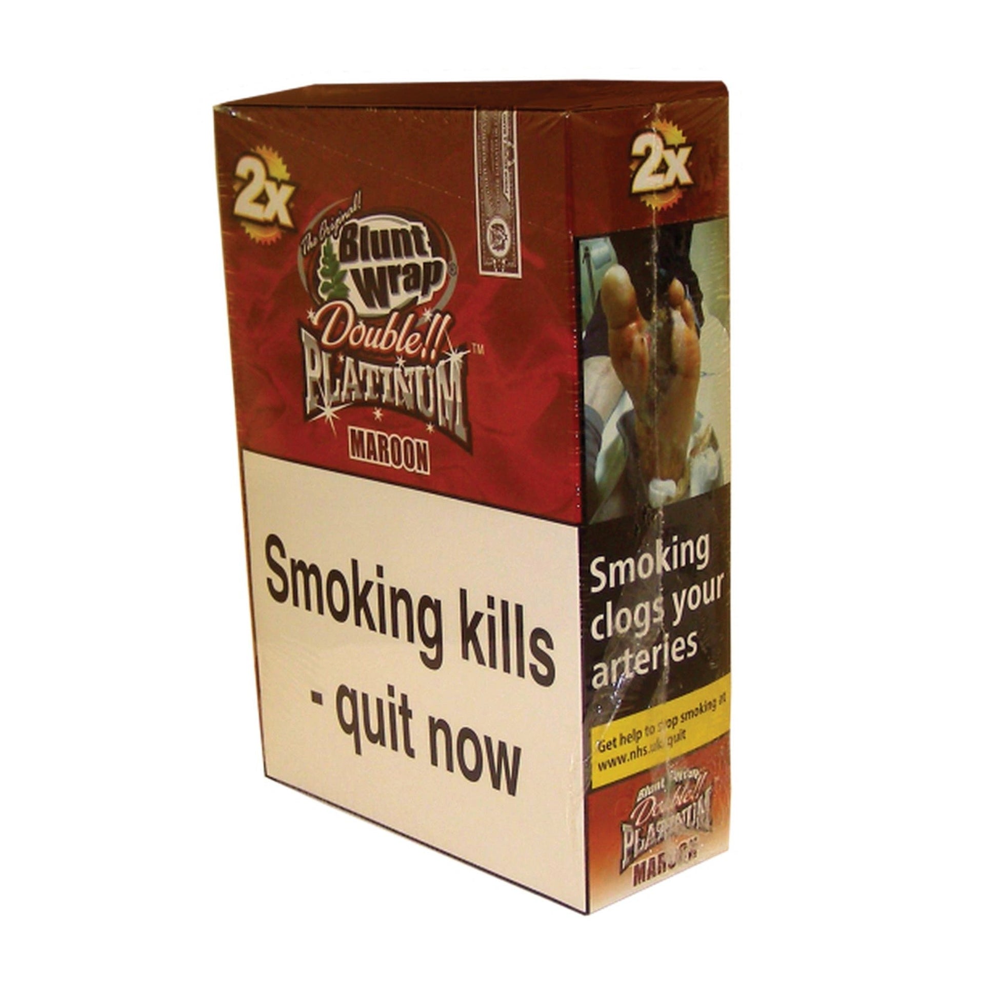 Platinum Double Blunt Wrap 25 pk of 2 MAROON by Platinum