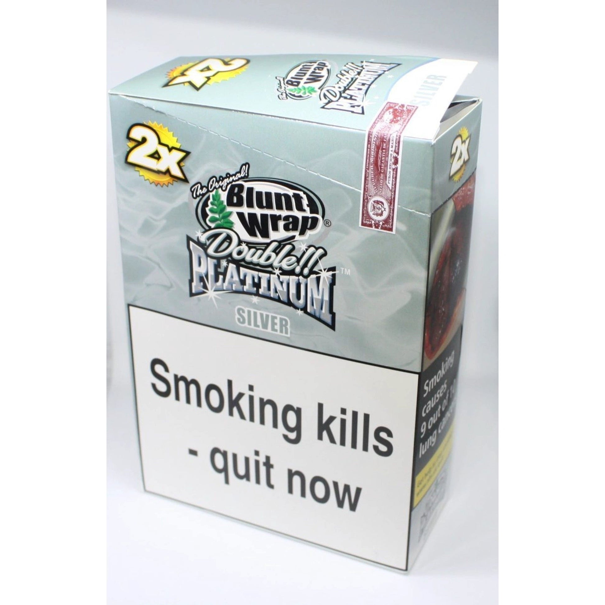Platinum Double Blunt Wrap 25 pk of 2 SILVER by Platinum