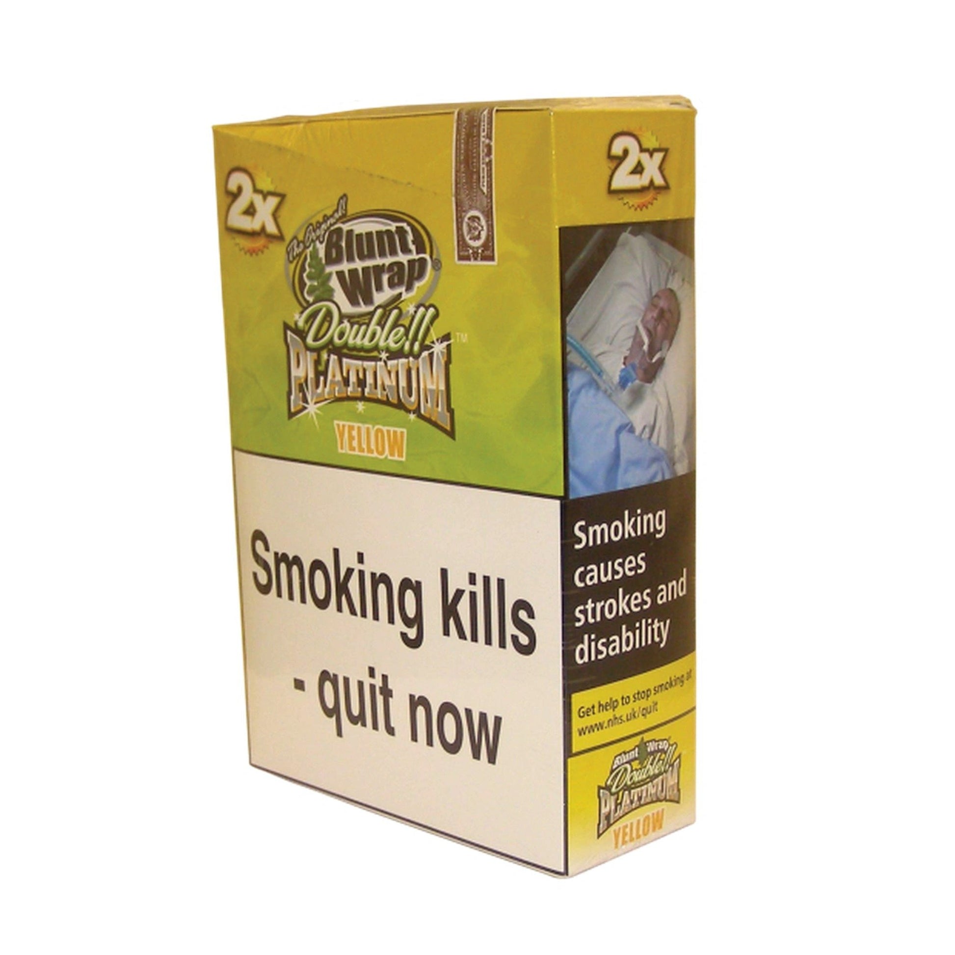 Platinum Double Blunt Wrap 25 pk of 2 YELLOW by Platinum