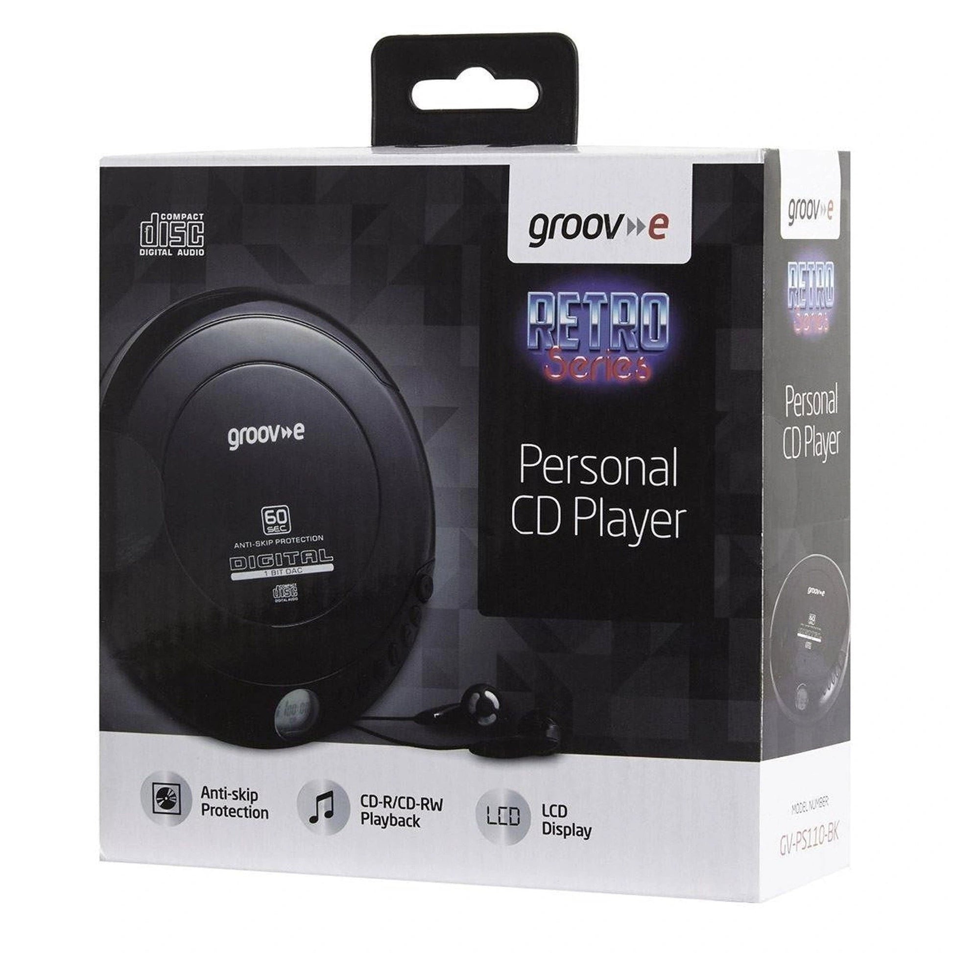 Groov-e GVPS110 Digital Retro Series Portable Personal CD Player by My Store