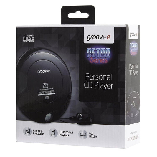 Groov-e GVPS110 Digital Retro Series Portable Personal CD Player by My Store
