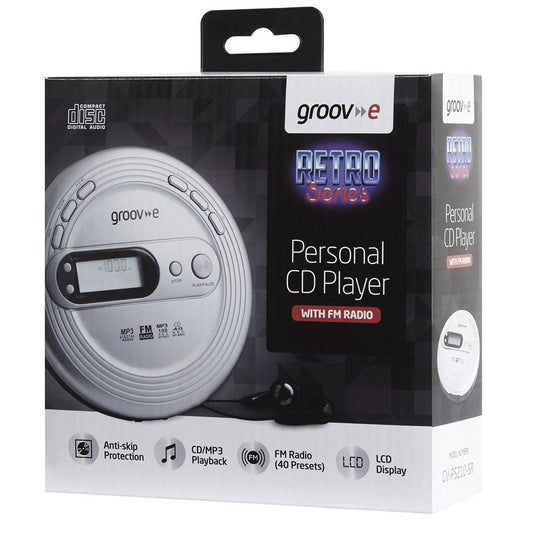Groov-e GVPS210 Retro Series Personal CD MP3 Player Walkman with by My Store