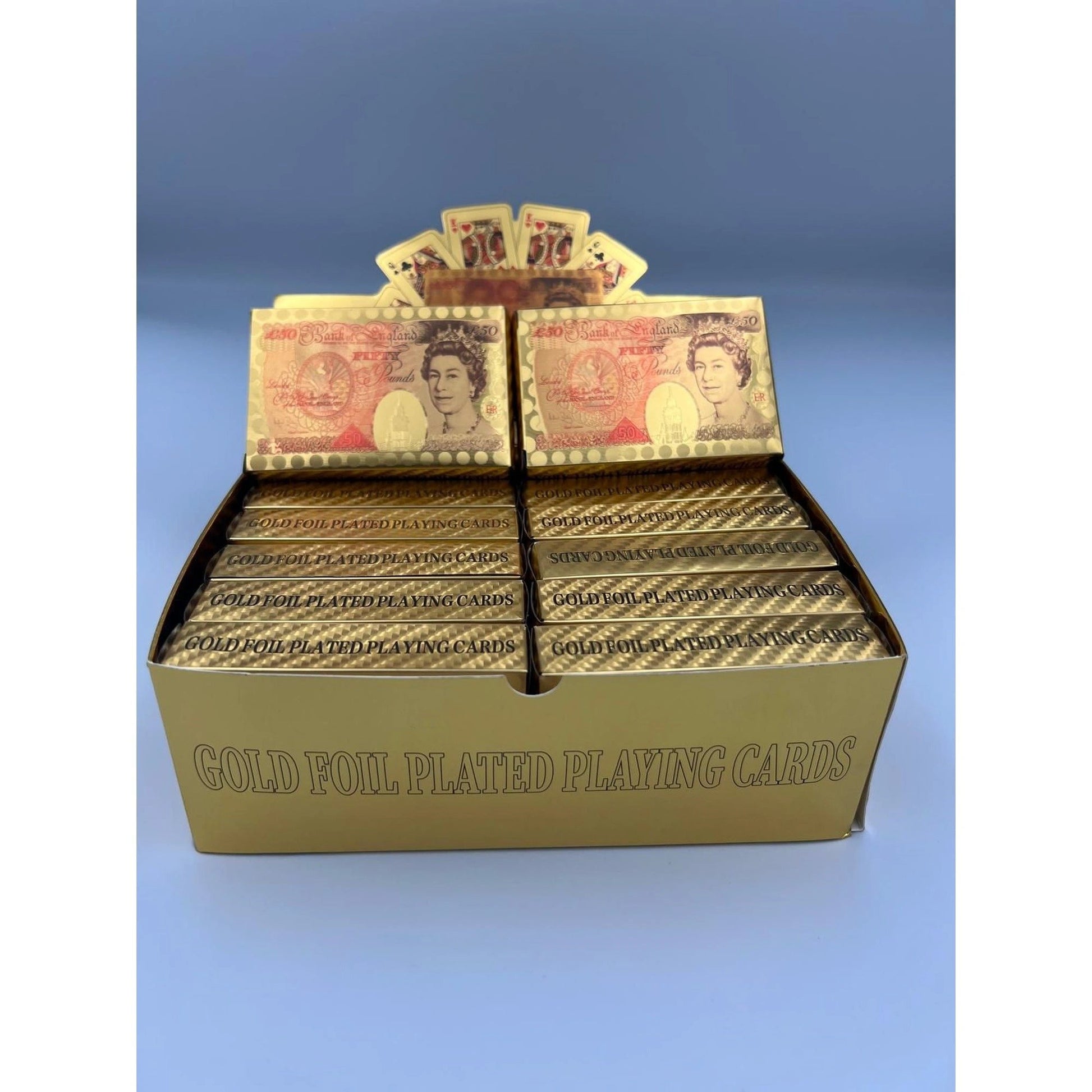 Four Aces Gold Currency Print Playing Card (Pk of 12) by Four Aces