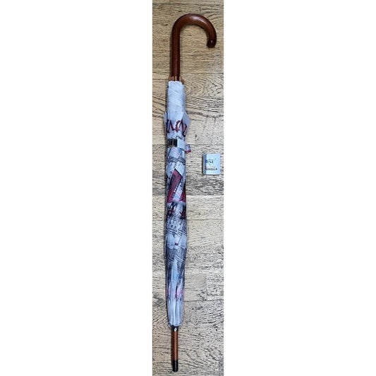 WALKING STICK AUTO LONDON UMBRELLA ASSORTED X12 by Walking Stick