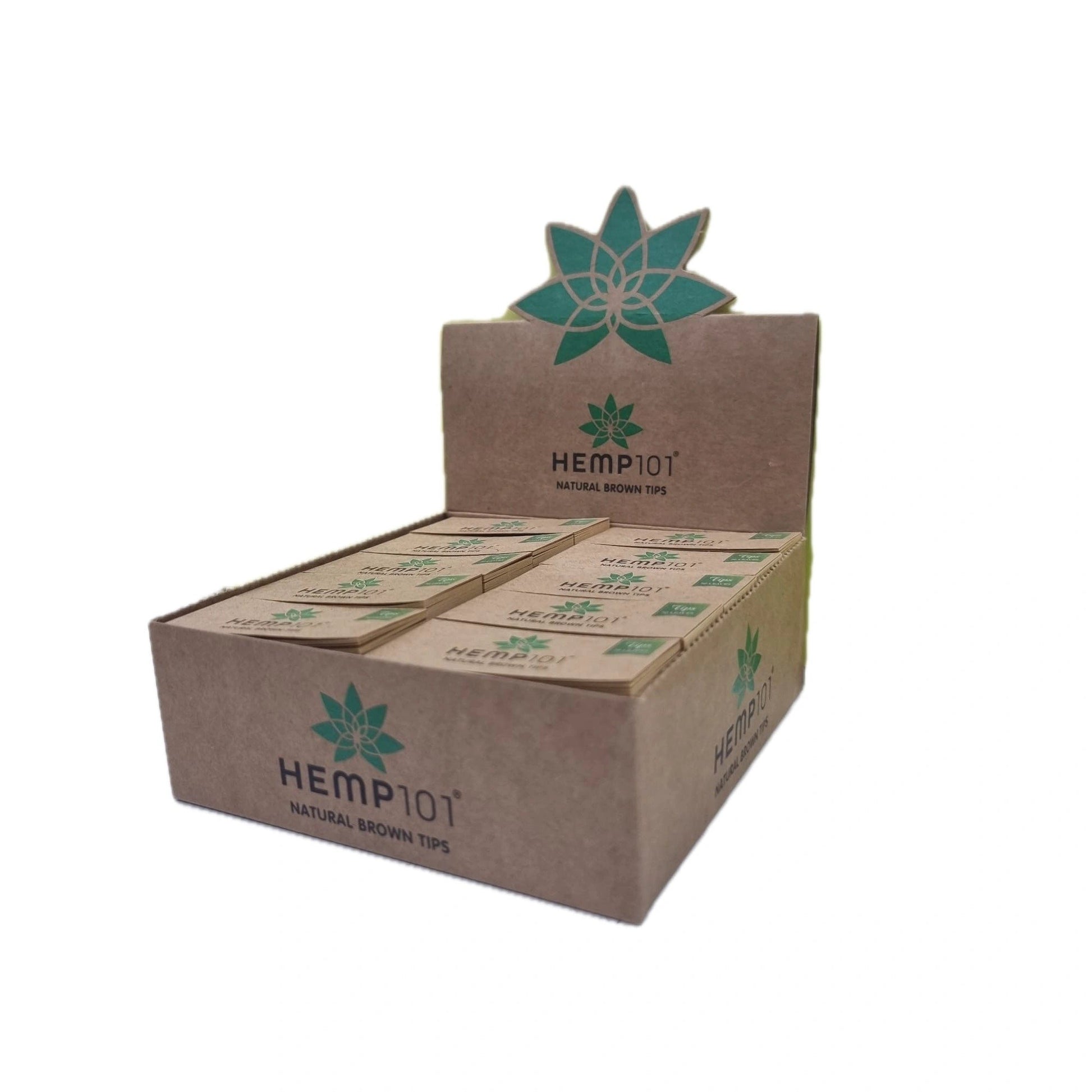 HEMP 101 ROLLING PAPER WIDE TIPS (Pk 50) by Hemp 101