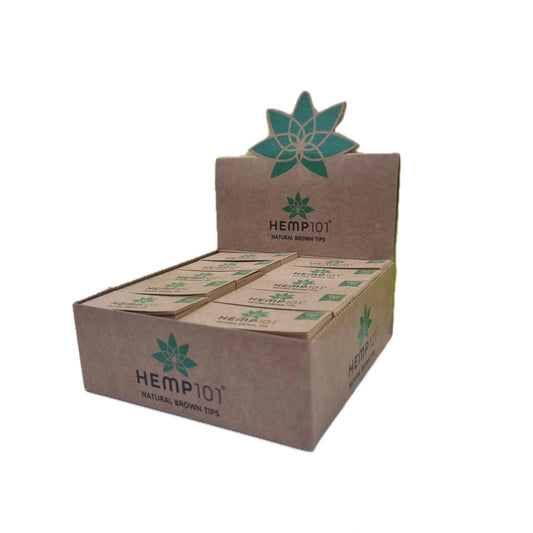 HEMP 101 ROLLING PAPER WIDE TIPS (Pk 50) by Hemp 101