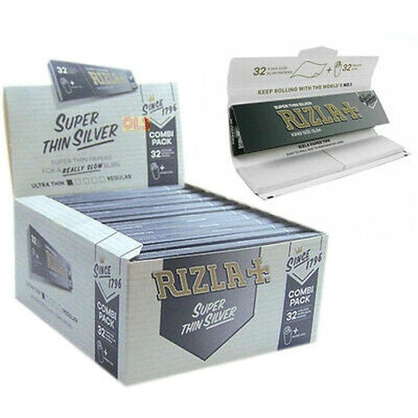 Rizla King Slim Silver Rolling Paper (50) by Rizla