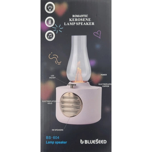 Bluetooth Speaker with LED FLAME MOOD Light BC604 by My Store