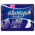 Always Ultra Night Sanitary 8 Pads x 16pks by Always