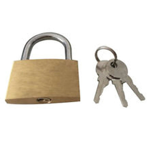 m Brass Pad-Lock (20) Cable by Marksman