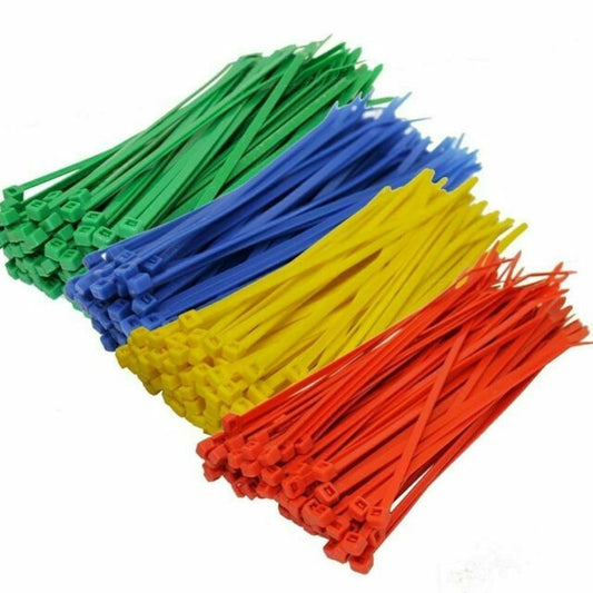 Nylon Cable Ties 200 Pcs Assorted colours (1) by Marksman