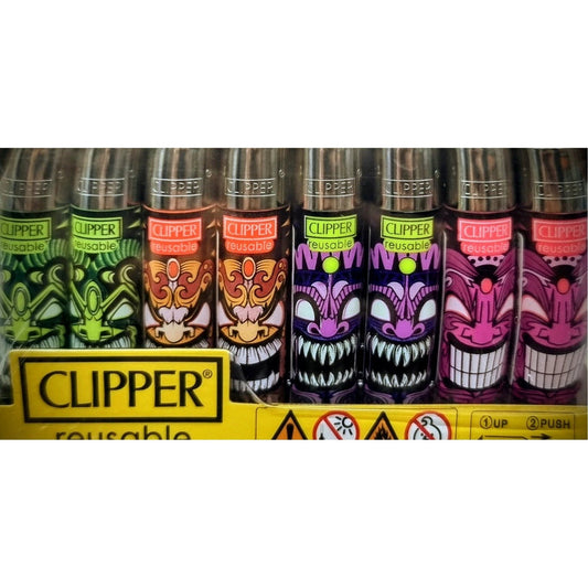Clipper Flint NATIVE TOTEM Print Lighter 48 by Clipper