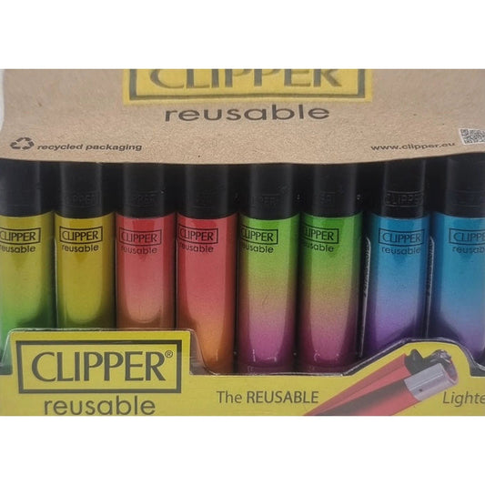 Clipper Flint Assorted Crystal Gradient Lighter 48 by Clipper