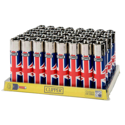 Clipper Flint Union Jack Flag Print Lighter 48 by Clipper