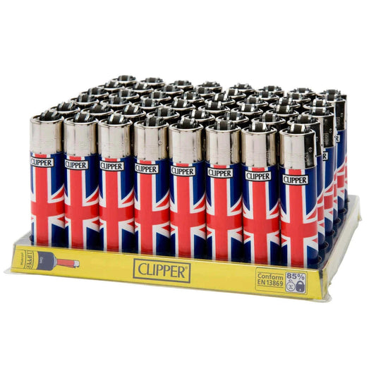 Clipper Flint Union Jack Flag Print Lighter 48 by Clipper