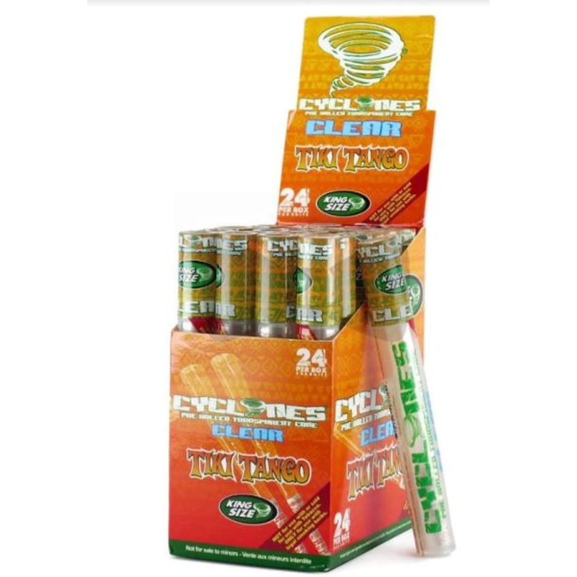 Cyclones Blunts Clear Tiki Tango pk of 24 by Cyclones