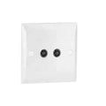 Double Outlet TV Socket (1) by Connect-IT