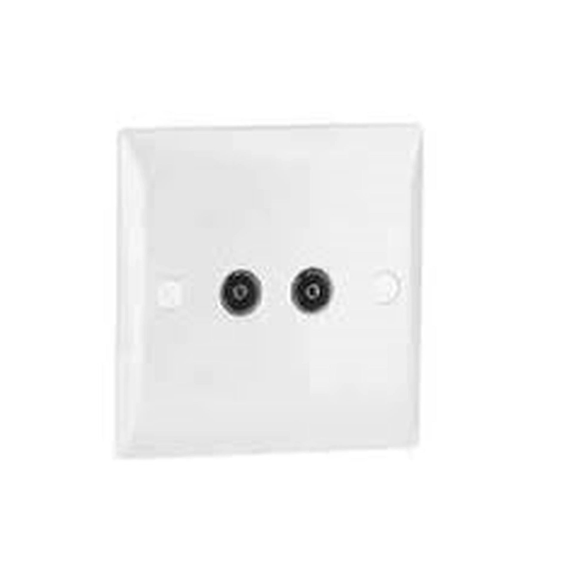 Double Outlet TV Socket (1) by Connect-IT