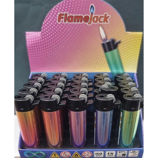 Flamejack Flint Refillable Rainbow Lighter Pack of 25 by Flamejack
