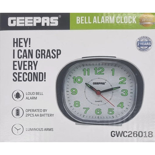 Geepas Bell Alarm Clock GWC26018 by Geepas Bell