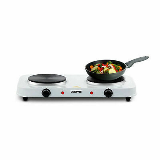 Geepas Double Electric Hot Plate Table Top Cooker 2000w by My Store
