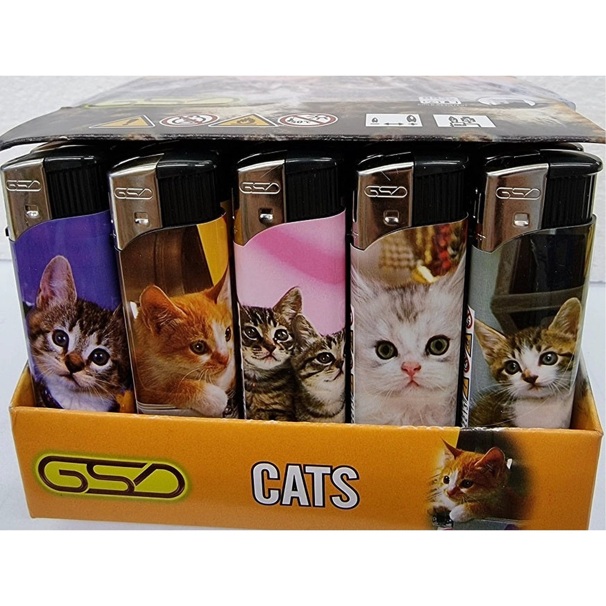 GSD Cat Printed Electronic Refillable Lighter 50 by GSD