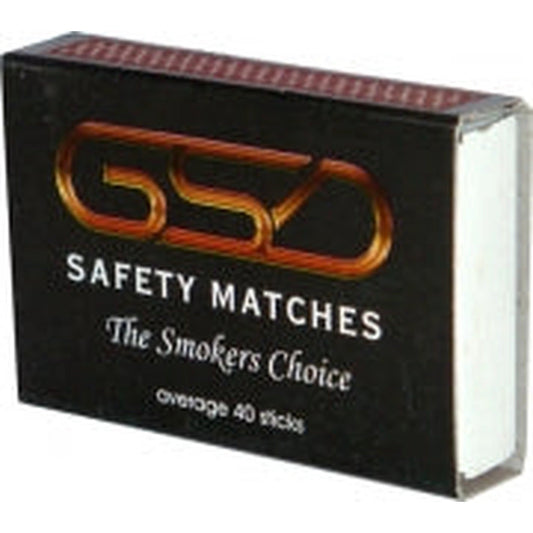 GSD Safety Pocket Matches 40's x 100 Packs by GSD
