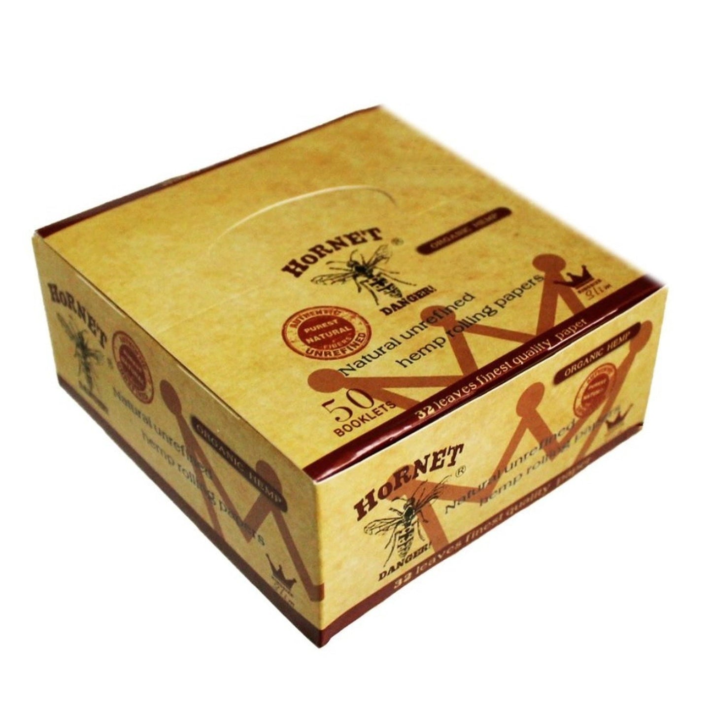 HoRNET King Slim Organic Hemp Rolling Paper 50 Booklets. by Hornet