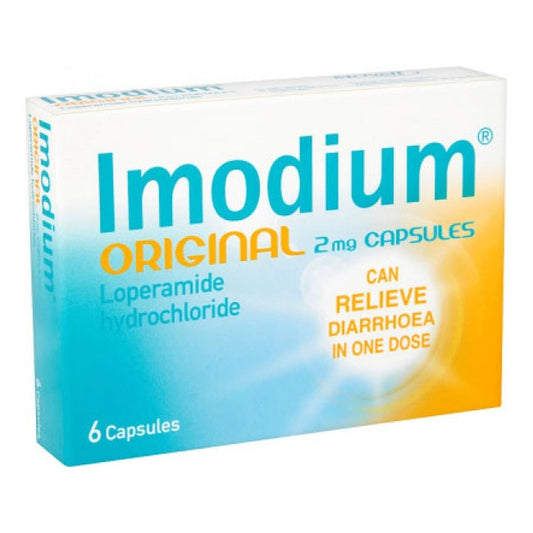 Imodium Original Capsules 2mg (6 capsules X Pack of 6 ) by Imodium