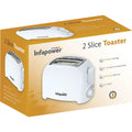 2 slice toaster white infapower